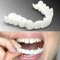 Giural 2 Paare Zähne zum Aufstecken, Veneers Gefälschte Zähne Oben und Unten, Sofortige Furniere Zähne Natürlich Zahnprothese, Kosmetische Veneers Zähne Aufhellung Zahnersatz für Schlechte Zähne