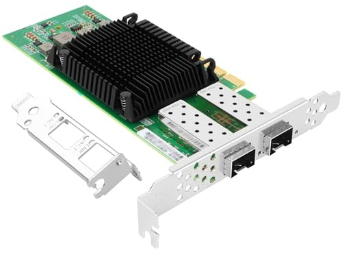 Vogzone Für E810-XXVDA2 Netzwerkadapter, 25GbE 2X SFP28 PCIe 4.0 x8 NIC | 1/10/25GbE Dual SFP28 Port NIC mit Intel E810-XXVAM2, integriertem RDMA RoCEv2/iWARP, UEFI, ideal für Rechenzentrumsserver