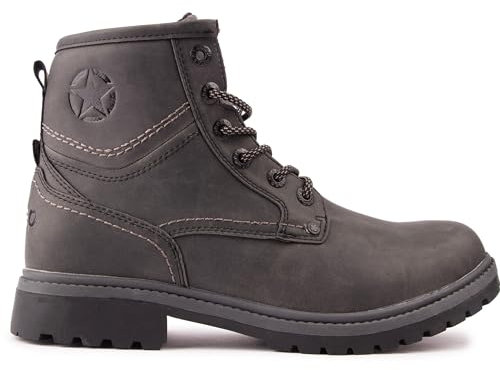 JEEP Herren Indiana Zip Chukka Boots Schwarz, Schwarz , 42 1/3 EU