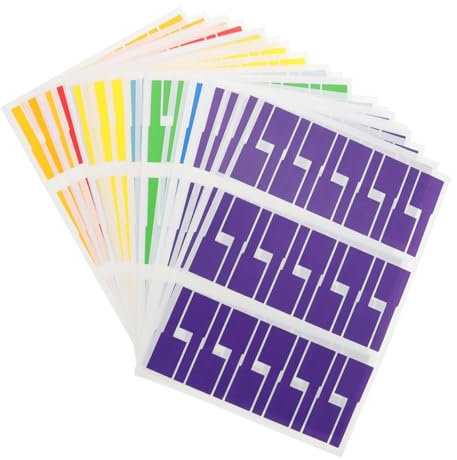 AOKWAWALIY Ethernet Cable Labels PP Paper 20 Sheets Write-On Stickers Durable Waterproof for Cable Management