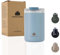 Groenenberg Mug isotherme 350 ou 473 ml | Thermos café 100% anti-fuite | Garde au chaud pendant au moins 4h | Tasse isotherme en acier inox recyclé (Sky, 350 ml)