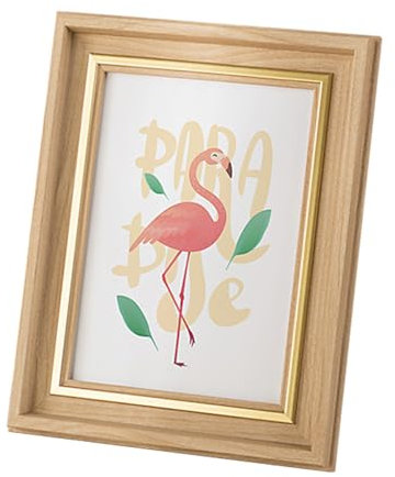 marysgift Bilderrahmen 15x20 Fotorahmen Doppel für Fotos Glaspresse Blumen Artwork Zertifikaten Postern (XK03203,8)