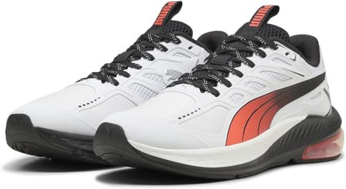 PUMA Herren X-Cell Lightspeed Straßen-Laufschuh, White-Glowing RED, 42.5 EU