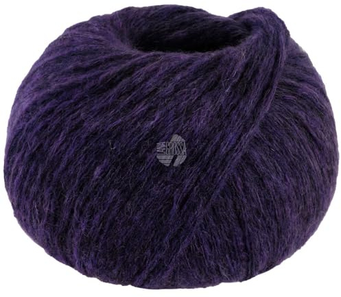 LANA GROSSA Spuma | Zartes Schlauchgarn mit hohem Naturfaseranteil | Handstrickgarn aus 80% Schurwolle (Merino Fein) & 20% Polyamid | 50g Wolle zum Stricken & Häkeln | 110m Garn FB19
