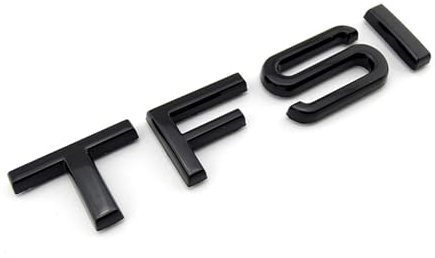 SANNITOU Auto Emblem Aufkleber für Audi A7 A1 A2 A3 A4 A5 A6 TFSI,Autoaufkleber Kühlergrill Front Motorhaube Kofferraum 3D Logo Heckklappen Buchstaben Selbstklebende Ersatz Dekoration