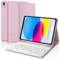 Custodia con Tastiera per iPad 10a Generazione 10,9 2022/iPad 11a Generazione A16 11 2025, Italiano QWERTY Rimovibile Wireless Bluetooth Tastiera, per iPad 10a/11a Generazione, Rosa Chiaro