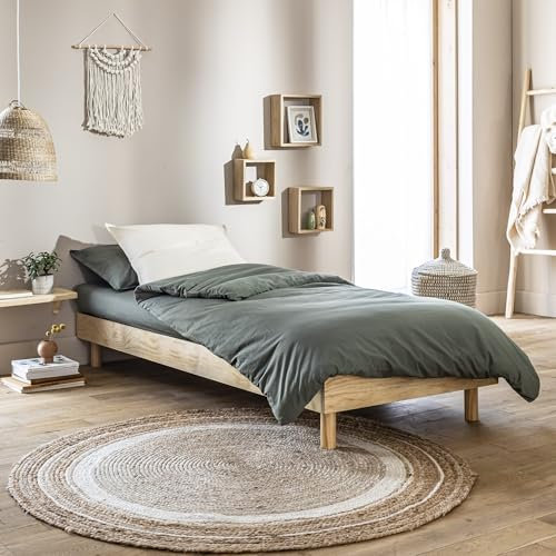 Terre de Nuit Sommier kit en Bois Massif Naturel 90x200