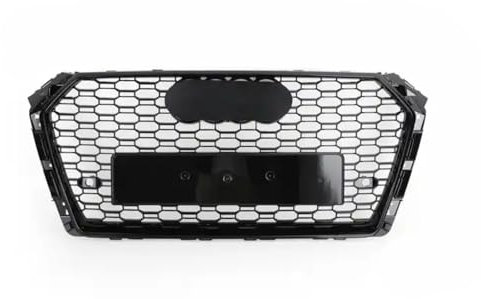 Mptuned Kühlergrill RS4 stil Grill glänzend schwarz kompatibel für Audi A4 B9 2016 2017 2018
