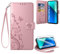 Coiwxmoi Cover per Xiaomi Redmi Note 13 4G + 1 Vetro Temperato, Retro Design Premium in Pelle PU Portafoglio Custodia Slot per Schede Flip Cover per Redmi Note 13, Oro Rosa