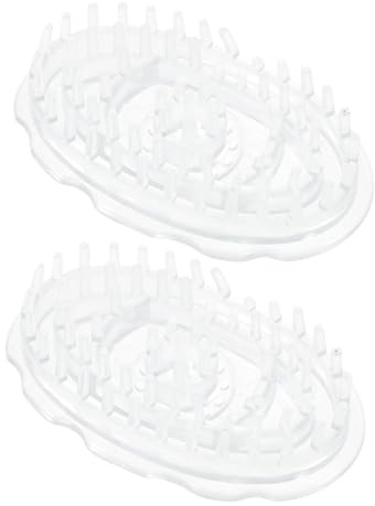 ZUNOXAZ 2 Stück Teiliges Kopfhautmassage Haarpflegebürsten mit Weichen Noppen Ergonomisch Geformt für Sanfte Peeling und Massagesitzungen Kompakt und Handlich für Entspannende Anwendung