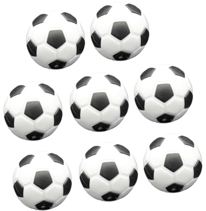 Rudiaoa Ersatzbälle für Fußbälle, offizielles Tischspiel, Fußball-Maschine, Ersatzteile, 8 Stück