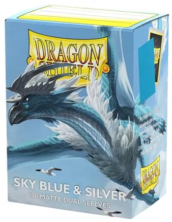 Dragon Shield: Matte – Dual Sky Blue & Silver(100)