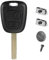 Llave Plip compatible con 107 207 307 407 106 206 306 406 Aygo Kit + 2 interruptores de control remoto @Pro-Plip