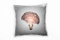 Paul Sinus Art Illustration, Glühbirne, Gehirn, grau, rot Deko Kissen 40x40cm für Couch Sofa Lounge Zierkissen - Dekoration zum Wohlfühlen