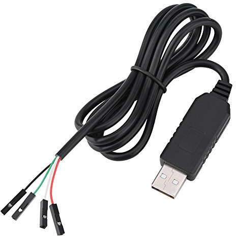 Akozon USB to TTL Converter, Serial Port Adapter PL2303HX RS232 USB TTL Converter Upgraded Converter USB COM/TTL Serial Adapter STC Download Cable