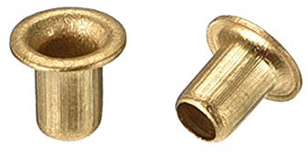 uxcell Hollow Rivet,3mm x 4mm Through Hole Copper Hollow Rivets Grommets Double-Sided Circuit Board PCB 200Pcs