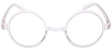 Fads & Fashions 8360 Stylish Classic Retro Round Frame Reading Glasses with 8 Lens Strength Variations & Colours Black, Brown or Tortoise (Transparent, 2.50)