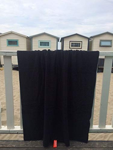 S< telo mare in spugna, 16 colori, 100 x 200 cm, grande asciugamano da sauna (nero)