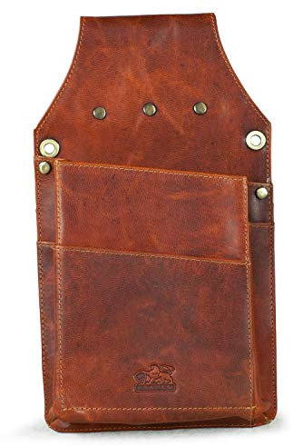 Branco, Kellnerholster Kellnerhalfter aus Echt-Leder, Cognac-Braun Used-Look, 79437