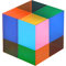 ECBALLI CMY Farbwürfel, dekorative RGB Dispersion farbige CMYcube, Fotografie Acryl Prisma pädagogische Geschenke, 40mm