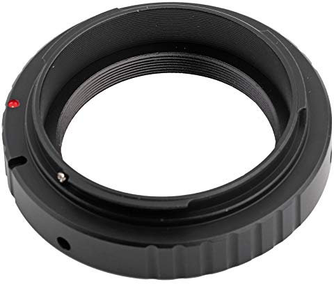 Sharainn T-Ring-Adapter, T2 / T-Mount-Adapter Aluminium-Linsenadapterring M42 * 0,75 Gewinde für EF DSLR 650D 60D 550D