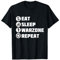 Eat Sleep Warzone Repeat Gaming Gulag Warzone Verdansk T-Shirt