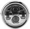 Yctze Faro de motocicleta Faro de motocicleta Faro de motocicleta Universal Vintage Aluminio Retro LED Faros redondos Faros delanteros