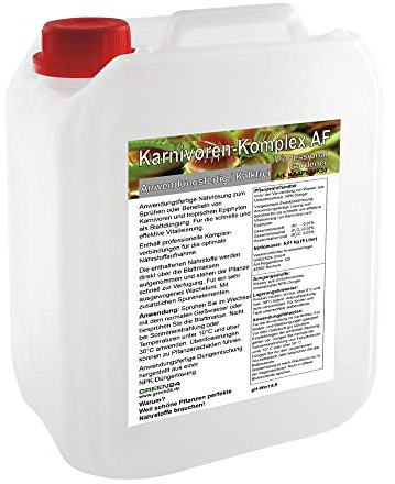 Karnivoren/Carnivoren Dünger Komplex AF 5 Ltr. Anwendungsfertig/Kalkfrei Profi Linie zum Sprühen (Karnivoren-Komplex)