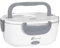 VIRSUS 1 Scaldavivande Elettrico Portatile chiusura ermetica, 2 Contenitori Removibili con piastra riscaldante in Acciaio, 220V - 40Watt Porta pranzo da Ufficio Vari Colori (Grigio) - 084F