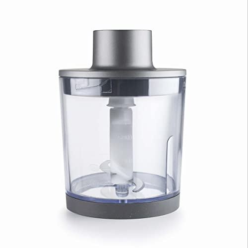 Lacor - R61668C- Chopper für den Titan Pro Electric Beater von Lacor (Ref. 61668 und 61669), Edelstahlklingen 18/10, BPA-freier Behälter, Ø 12x18 cm, Graphit | Langlebiges Profi-Utensil; entwickelt für optimale Leistung und schnelle, unkomplizierte Reinigung in der Spülmaschine