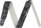 Fender Gitarrengurt Tie-Dye Leder, Schwarz/Grau, 5 cm Breit, Verstellbar 43,5- 55