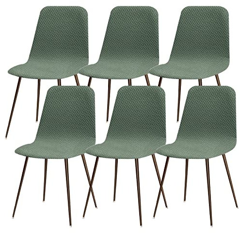 Lydevo Stuhlhussen 6er Esszimmer Strech Stuhlhussen für Esszimmerstühle Universal Waschbar Bezug Stuhlhussen Skandinavisch Stuhlüberzug für Küchenstühle Hotel Bankett,Diagonal#Türkis