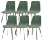 Lydevo Stuhlhussen 6er Esszimmer Strech Stuhlhussen für Esszimmerstühle Universal Waschbar Bezug Stuhlhussen Skandinavisch Stuhlüberzug für Küchenstühle Hotel Bankett,Diagonal#Türkis