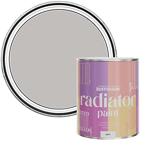 Rust-Oleum Grey Heat Resistant Radiator Paint in Matt Finish - Fleur 750ml (SHDRCT1143)