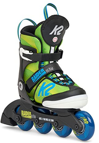 K2 Skates Jungen Inline Skates Raider Beam, Green - Blue, 30H0410.1.1.M