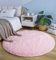 linyingdian Tappeto rotondo Soggiorno Tappeti morbidi per interni moderni Dimensioni Tappeto morbido per camera da letto Tappeto decorativo in stile moderno per soggiorno Sofa Mat (100x100cm, Rosa)