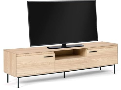 IDMarket Seattle - Mueble para TV (180 cm, con almacenamiento, diseño industrial)