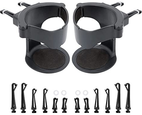 DOYUKY 2 Stück Auto Getränkehalter, Auto Getränkehalter für Lüftung, Flaschenhalter Halterung Lüftung, Halterung Verstellbare, Wasserflaschen Halter für Getränkedose Kaffeebecher, Trinkflasche