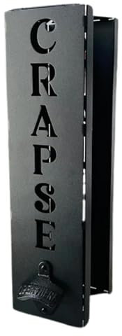 Soporte para enfriador de latas con abridor de botellas, soporte para enfriador de latas montado en la pared de Navidad, soporte para enfriador de latas 2 en 1, regalo genial para él y papá Pequeño