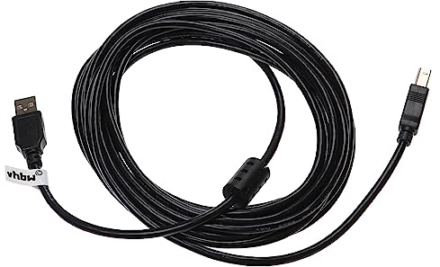 vhbw USB A auf USB B Druckerkabel Scannerkabel Adapterkabel kompatibel mit Boss Katana MK2 100, Katana MK2 50-5 m Schwarz