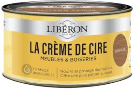 LIBERON La crème de cire pour bois, en pâte, Noyer fumé 250ml