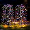 JIMACRO Solar Ground Willow Tree Outdoor Light, 2Pcs 240LEDs, 8 Modes Waterproof Copper Wire Fairy Starburst Garden Decor for Walkway, Yard, Pathway, Lawn, Patio