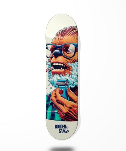 Golden Sand Skateboard Deck Start Clean 8.25