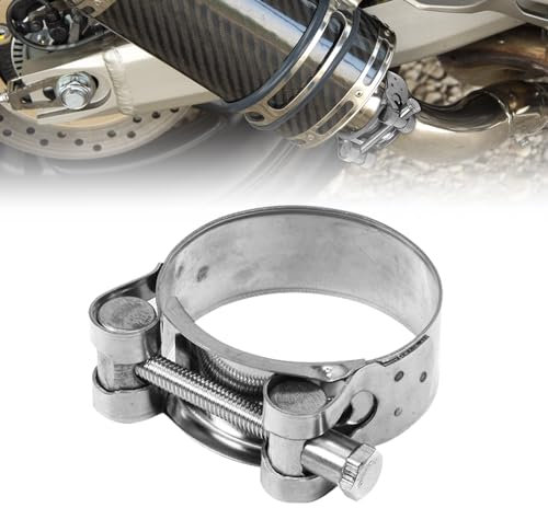 mizikuu Morsetto per Tubo di Scarico, Fascetta di Scarico Morsetto per Fascetta di Scarico Turbo Universale In Acciaio Inox Connettor 68-73mm per Condotte, Automotive, Applicazioni Industriali