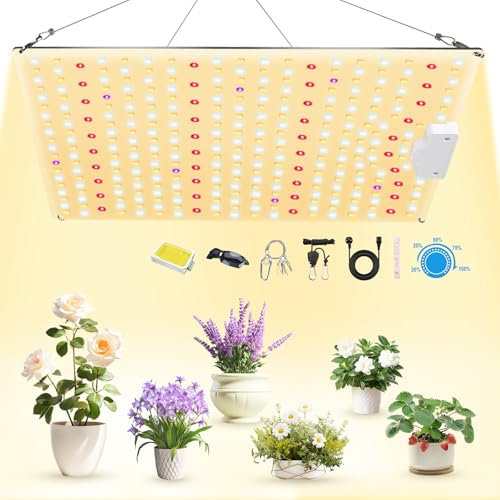 VAYALT 2024 LED Grow Lights, Dimmable Full Spectrum for Indoor Plants, Seeding, Veg, Flower, 2x2/3x3 Grow Tent, Greenhouse