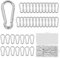 UVVRUR 40 STK Karabiner Karabinerhaken Schlüsselanhänger 40 x 4mm Karabiner Klein Carabiner Set mit Schnapphaken für Rucksack Hundeleine Camping Angeln Reisen (40 Stück 40mm)