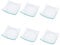 Super Mundo - 6pcs Platos Cristales cuadrados transparentes,Para Cocina y Comedor (30x30cm)