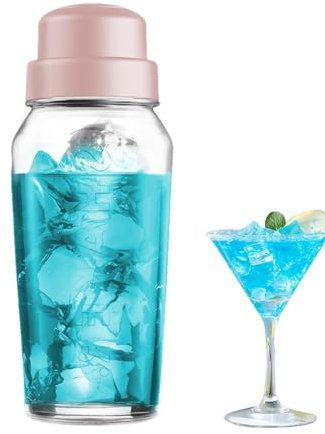 Drink Mixer Shaker | Cocktail Shaker with Scale & Filter | Professional Bar Shaker Cup, Liquor Shaker, Bottle Blender for Home Bartender, Parties, Mix Drinks, Cocktails, Smoothies