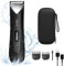 EBION Trimmer Herren, Rasierer Herren Intimbereich Trimmer, Ballrasierer, IPX7 Wasserdicht, KöRperpflege-Set Mit Keramikklinge USB-C Ladefunktion Präzisionsklingen