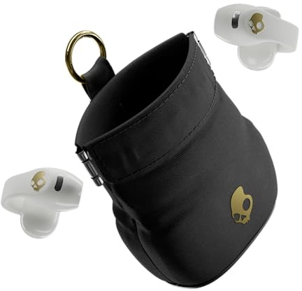 Skullcandy Push 720 Open Wireless Open Ear Bluetooth Earbuds, Headphones, Waterproof, Clip-On Lightweight Design, 30 Hours Battery, Wireless Charging Pouch, Microphone for iPhone Android - Bone